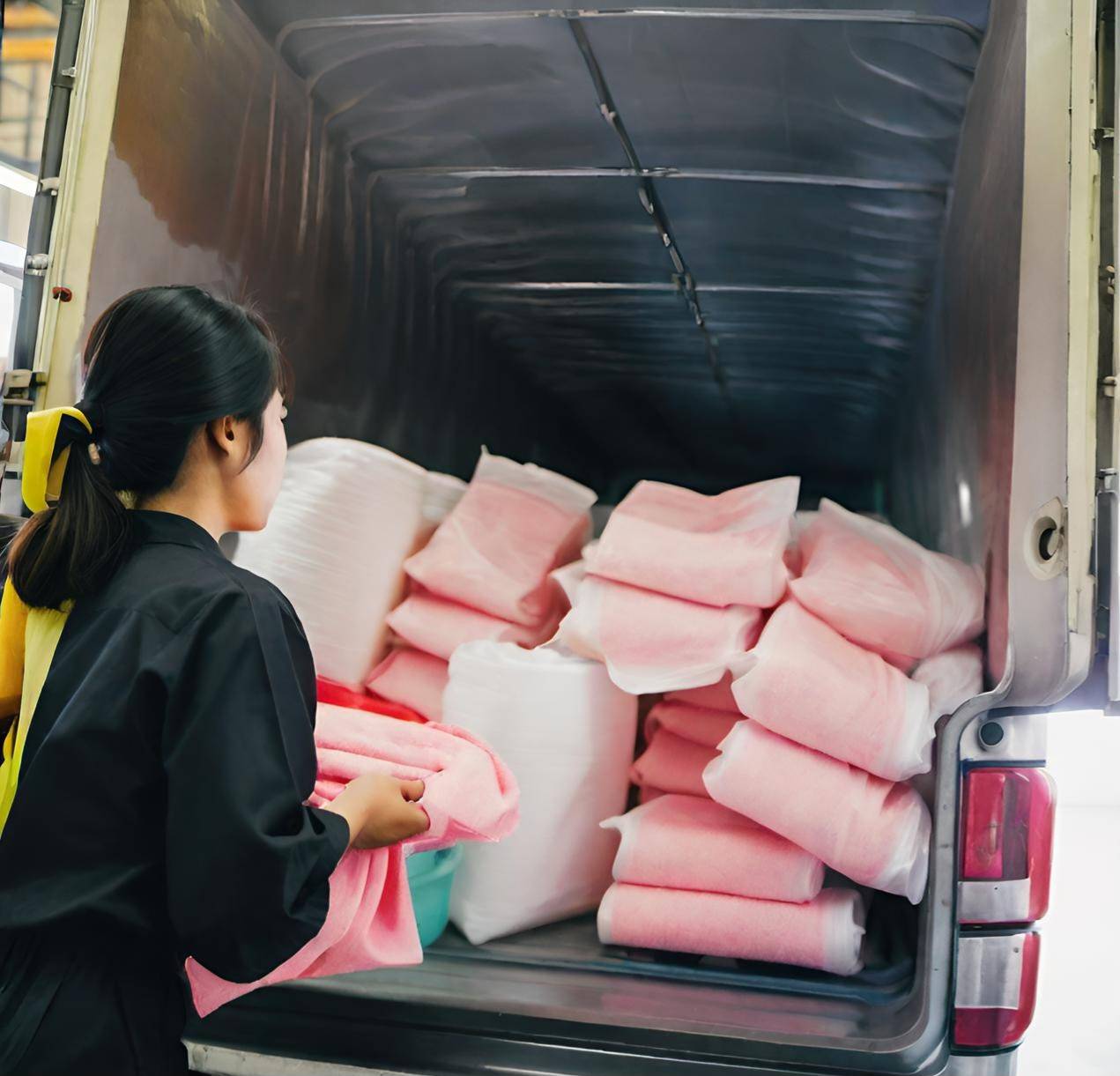 รถรับ-ส่งผ้า